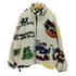 ザラ ZARA 総柄 ボア フリース ジャケット メンズ import:XL