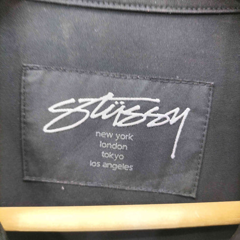 ステューシー Stussy ナイロン シングル ライダースジャケット レディース import:S