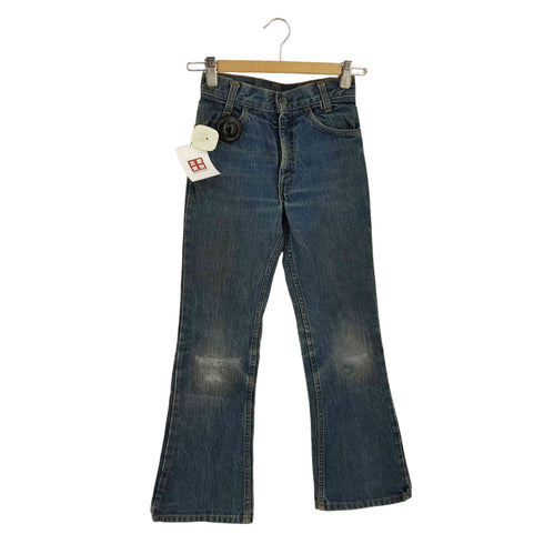 リーバイス Levis 81年5月製 ボタン裏6 オレンジタブ SCOVILLジップ スモールE ブーツカット フレアデニムパンツ レディース