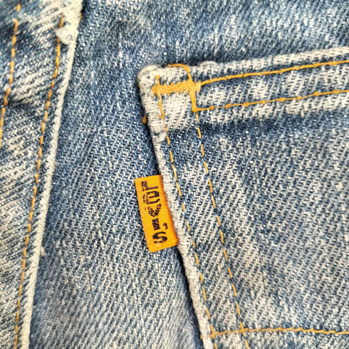 リーバイス Levis 81年5月製 ボタン裏6 オレンジタブ SCOVILLジップ スモールE ブーツカット フレアデニムパンツ レディース
