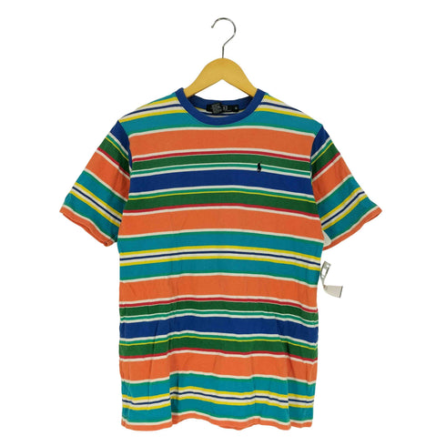ポロバイラルフローレン Polo by RALPH LAUREN ポニー刺繍 マルチカラー ボーダー Tシャツ メンズ import:XL