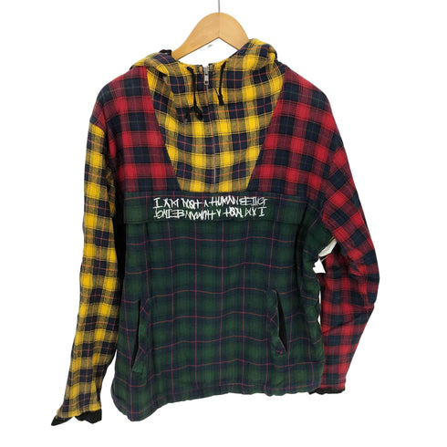 i am not a human being パッチワークチェックアノラック メンズ JPN:XL