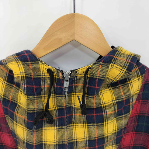 i am not a human being パッチワークチェックアノラック メンズ JPN:XL