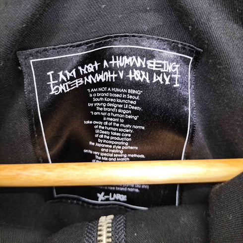 i am not a human being パッチワークチェックアノラック メンズ JPN:XL