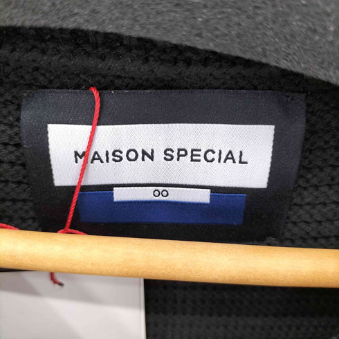 メゾンスペシャル MAISON SPECIAL Oni-Waffle Crazy Patchwork Stitch Embroidery Prime-Over Knit メンズ JPN:0