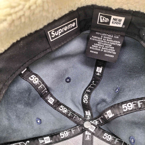 シュプリーム Supreme 22AW Leather Earflap Box Logo メンズ 7 5/8