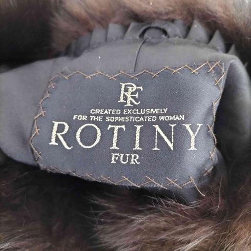 ロティニー ROTINY カラーファー ダブルコート レディース