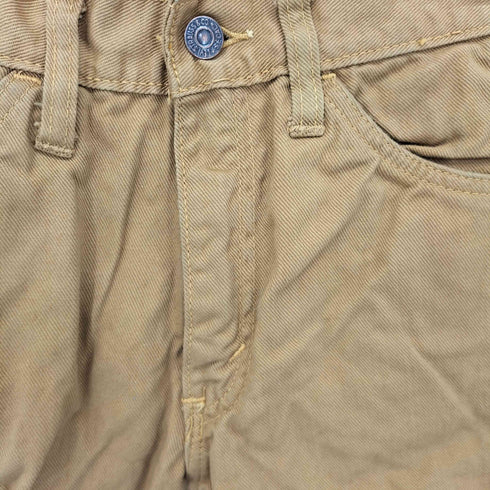 リーバイス Levis 60S~70S 白タグ BigE IDEAL 片爪ジップ ダック地ジップフライワークパンツ レディース