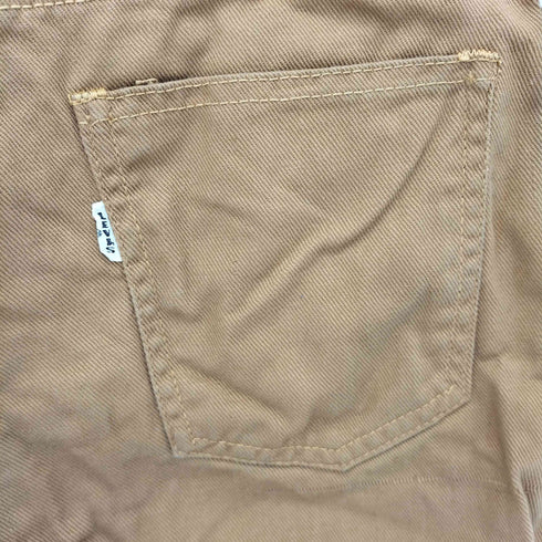 リーバイス Levis 60S~70S 白タグ BigE IDEAL 片爪ジップ ダック地ジップフライワークパンツ レディース
