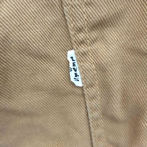 リーバイス Levis 60S~70S 白タグ BigE IDEAL 片爪ジップ ダック地ジップフライワークパンツ レディース