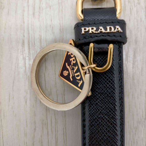 プラダ PRADA 三角ロゴプレート キーリング レディース