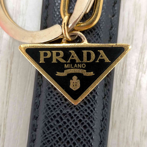 プラダ PRADA 三角ロゴプレート キーリング レディース