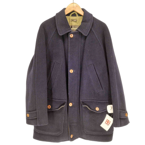 ポールスチュアート Paul Stuart MADE IN ITALY 裏地チェックウールハーフコート メンズ 44