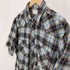 ラングラー Wrangler 90S WRANCHER SHIRT オンブレチェック スナップボタン ランチャー シャツ カットオフ メンズ import:XL