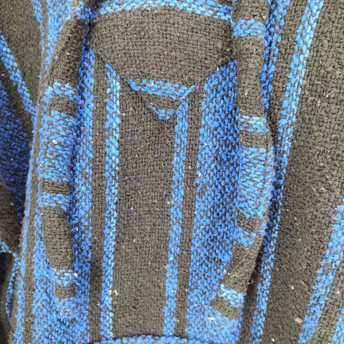 Curiosidades メキシコ製 BLANKET ブランケット ストライプ アクリル ポリ メキシカン パーカー メンズ import:L