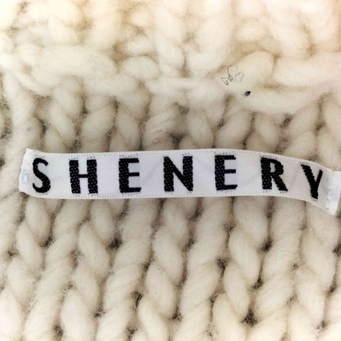 シーナリー SHENERY 手編みペルーニット ケーブルニットカーディガン レディース FREE