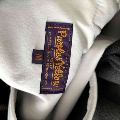 パープルアンドイエロー Purple&Yellow 23AW バックフリース ボンディング フーデッドコート メンズ JPN:M