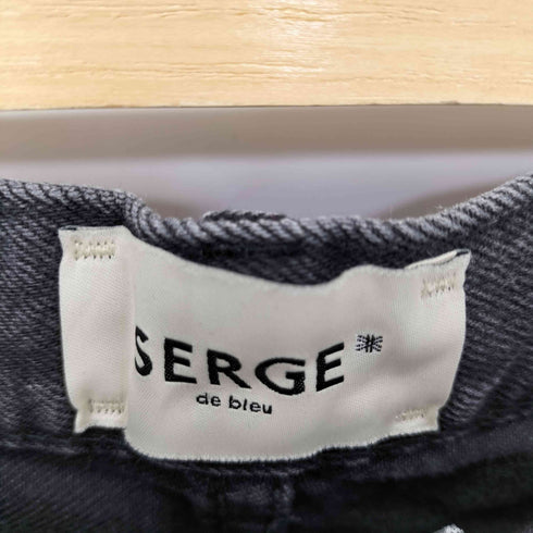 サージ SERGE de bleu BARREL ブラックデニム レディース 25