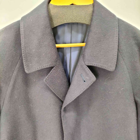 ピュア カシミヤ pure cashmere カシミヤ100% 比翼ステンカラーコート メンズ A-3