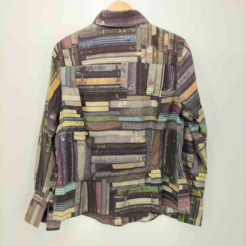 ポールスミスブラックレーベル Paul Smith BLACK LABEL 洋書柄 マルチカラー L/S シャツ レディース 46L