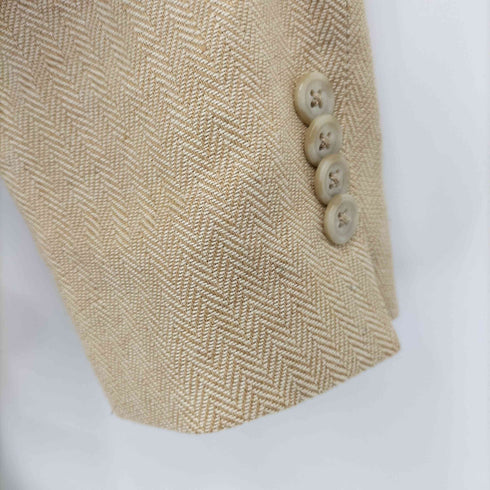 ポロラルフローレン POLO RALPH LAUREN リネンコットン ヘリンボーン2Bテーラードジャケット メンズ import:S