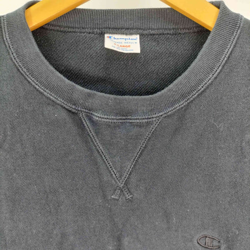 チャンピオン Champion REVERSE WEAVE リバースウィーブ 同色 目あり 刺繍 Vガゼット S/S コットン スウェット Tシャツ メンズ import:XL