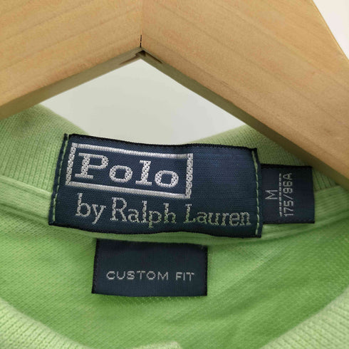ポロバイラルフローレン Polo by RALPH LAUREN CUSTOM FIT ビッグ ポニー 刺繍 ナンバリング 3 鹿の子 ポロシャツ メンズ import:M
