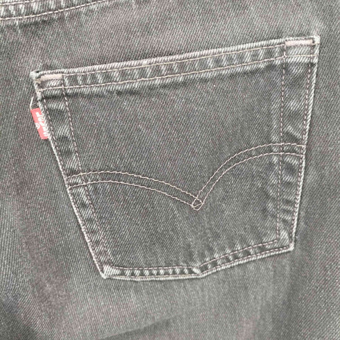 リーバイス Levis 00S 02年製 MADE IN USA 553刻印 501 後染めブラックデニム メンズ W30/L32