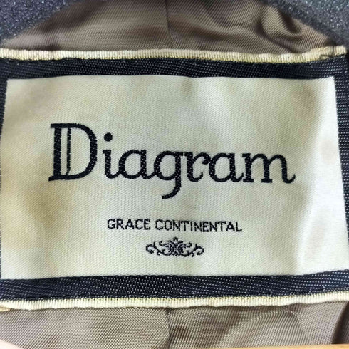 ダイアグラムグレースコンチネンタル Diagram GRACE CONTINENTAL ウールピーコート レディース 36