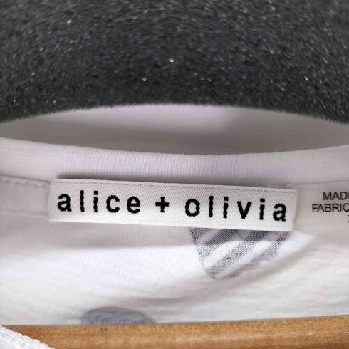 ALICE+OLIVIA 総柄 S/S Tシャツ レディース import:XS