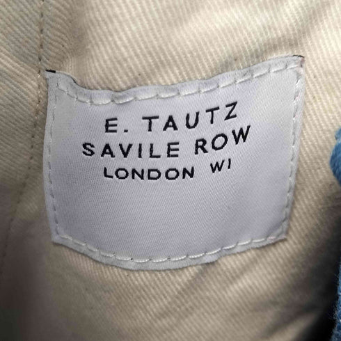 イートウツサヴィルロウ E.TAUTZ SAVILE ROW CHORE TROUSERS 2タックデニムワイドパンツ メンズ
