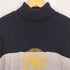 トミーヒルフィガー TOMMY HILFIGER ロゴ刺繍 エンブレム タートルネック コットン ニット メンズ import:L