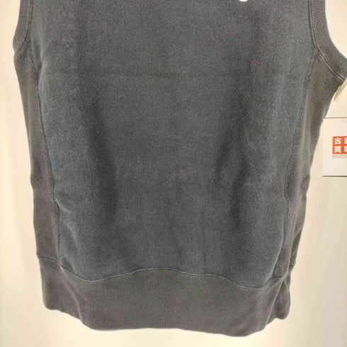 チャンピオン Champion 青単 復刻 REVRSE WEAVE リバースウィーブ 目あり ワッペン 刺繍 ヘビーウエイト ベスト スウェット トレーナー メンズ import:L