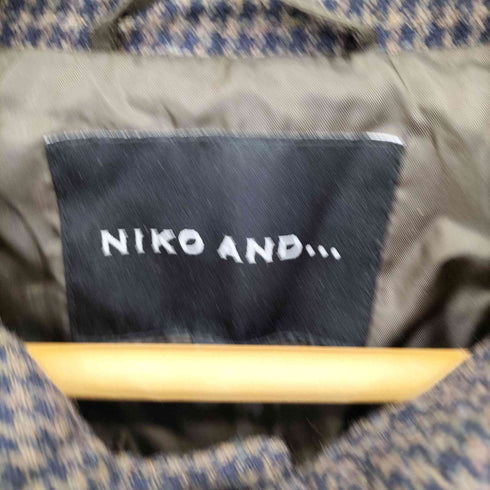 ニコアンド niko and... 千鳥格子 ウールシャツジャケット メンズ JPN:3