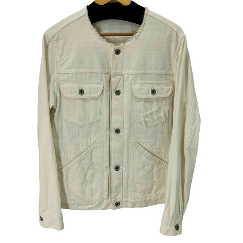 ユナイテッドアローズ UNITED ARROWS & SONS WHITE DENIM BLOUSON メンズ JPN:L