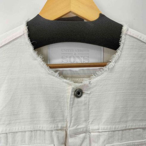 ユナイテッドアローズ UNITED ARROWS & SONS WHITE DENIM BLOUSON メンズ JPN:L