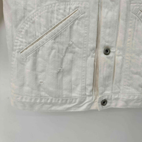 ユナイテッドアローズ UNITED ARROWS & SONS WHITE DENIM BLOUSON メンズ JPN:L