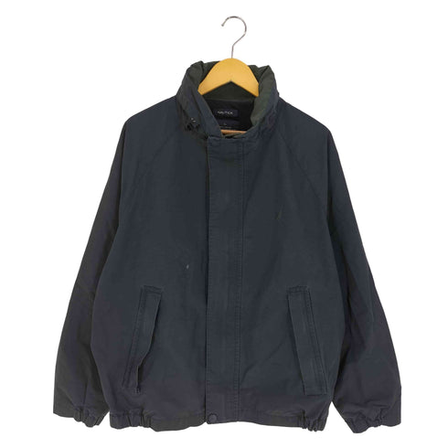 ノーティカ NAUTICA NX1000 ロゴ刺繍 裏地メッシュ コットンナイロン ハイネック セーリングジャケット メンズ import:L