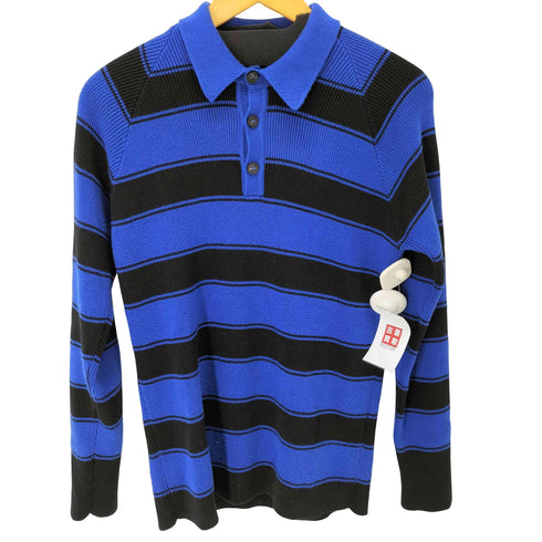 ロベルトコリーナ ROBERTO COLLINA MADE IN ITALY L/S ボーダーニットポロシャツ メンズ