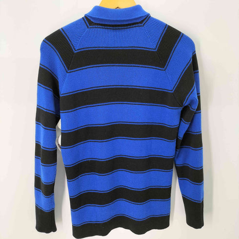 ロベルトコリーナ ROBERTO COLLINA MADE IN ITALY L/S ボーダーニットポロシャツ メンズ