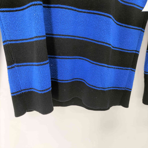 ロベルトコリーナ ROBERTO COLLINA MADE IN ITALY L/S ボーダーニットポロシャツ メンズ