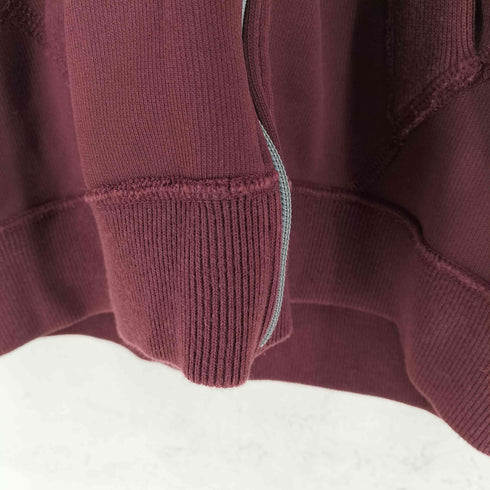 ビームス BEAMS NYワッペン サイドラインジップアップフーディ ボルドー メンズ JPN:M