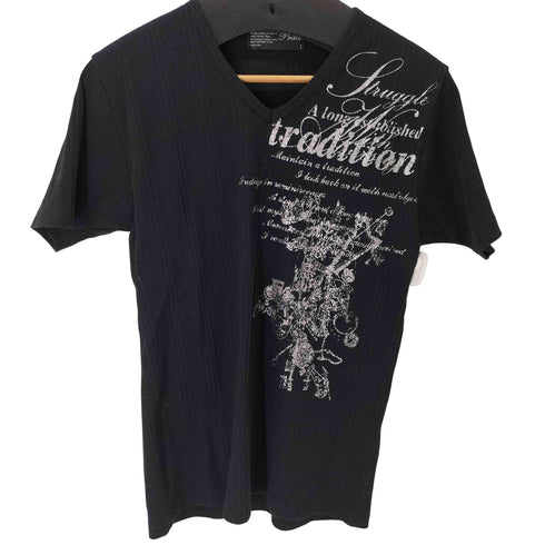 プラクトスタジオ PRACT STUDIO Y2K S/S VネックTシャツ メンズ JPN:L