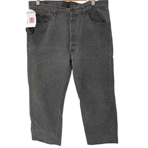 リーバイス Levis 90S 99年製 MADE IN USA 501 ボタン裏653 先染め ブラックデニムパンツ メンズ W38