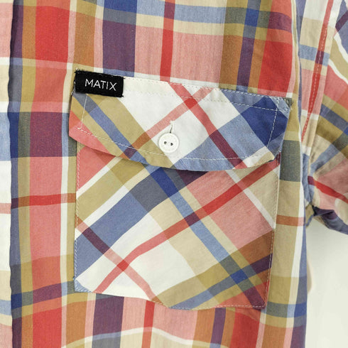 MATIX マドラスチェック フラップポケット S/S シャツ メンズ JPN:M