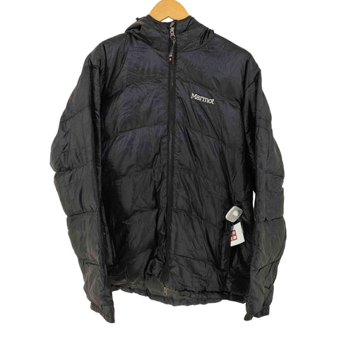 マーモット MARMOT 00s 裏地チェック ジップアップフーディ ダウンジャケット 825 Fill メンズ JPN:L