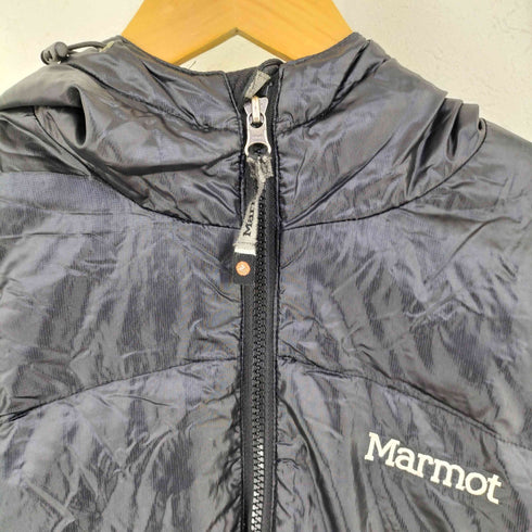 マーモット MARMOT 00s 裏地チェック ジップアップフーディ ダウンジャケット 825 Fill メンズ JPN:L