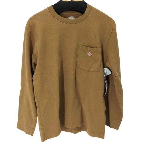 ダントン DANTON ロゴ ポケットロングスリーブTシャツ 長袖 メンズ 40