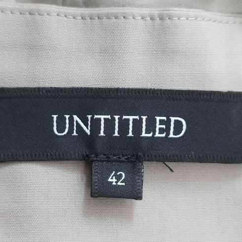 アンタイトル UNTITLED 洗える エクセレントクロス シャツワンピース レディース 42