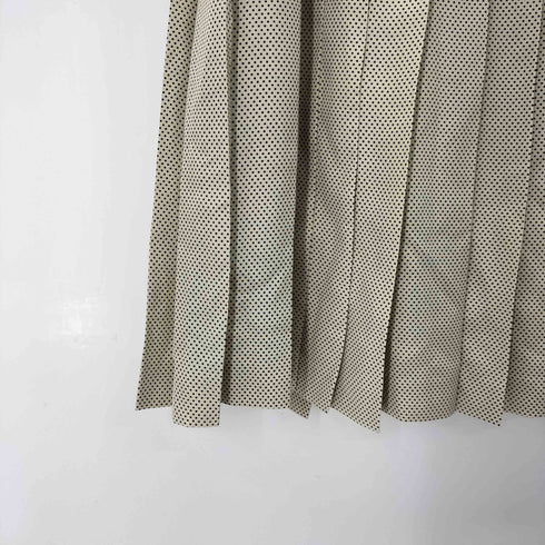 インゲボルグ INGEBORG ドット柄プリーツスカート レディース